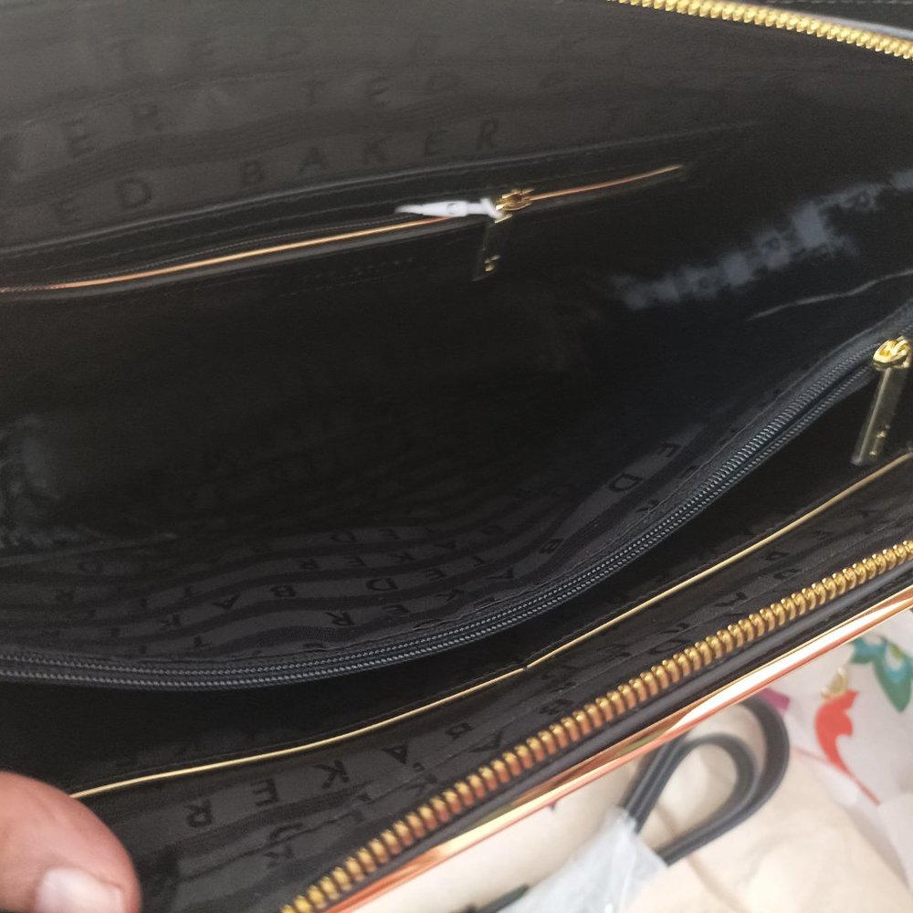 Authentic Ted Baker Medium Tote Bag Black - Picture 8 of 16